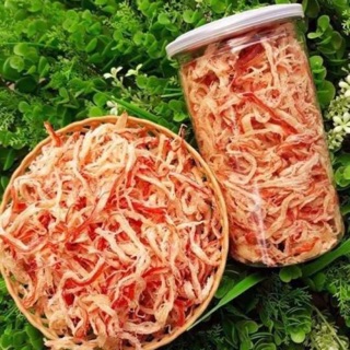 Sợi mực hấp cốt nước dừa