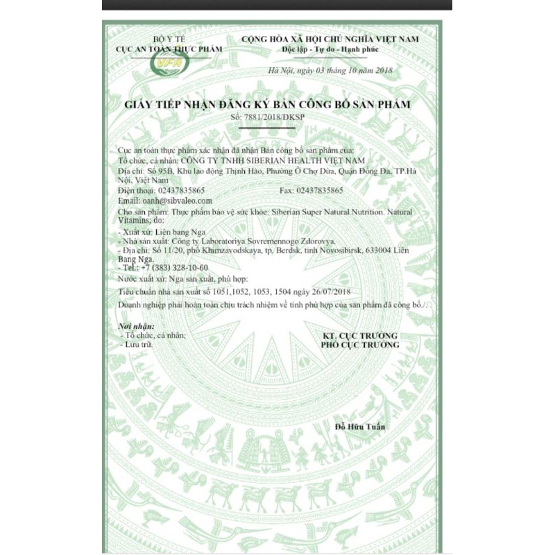 Siêu vitamin Siberi tăng sức đề kháng Super Natural Nutrition