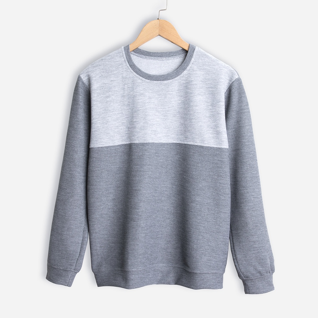 Áo Sweater Basic ROUGH Nam Premium Phối 2 Màu Phong Cách Hàn Quốc Trẻ Trung | WebRaoVat - webraovat.net.vn