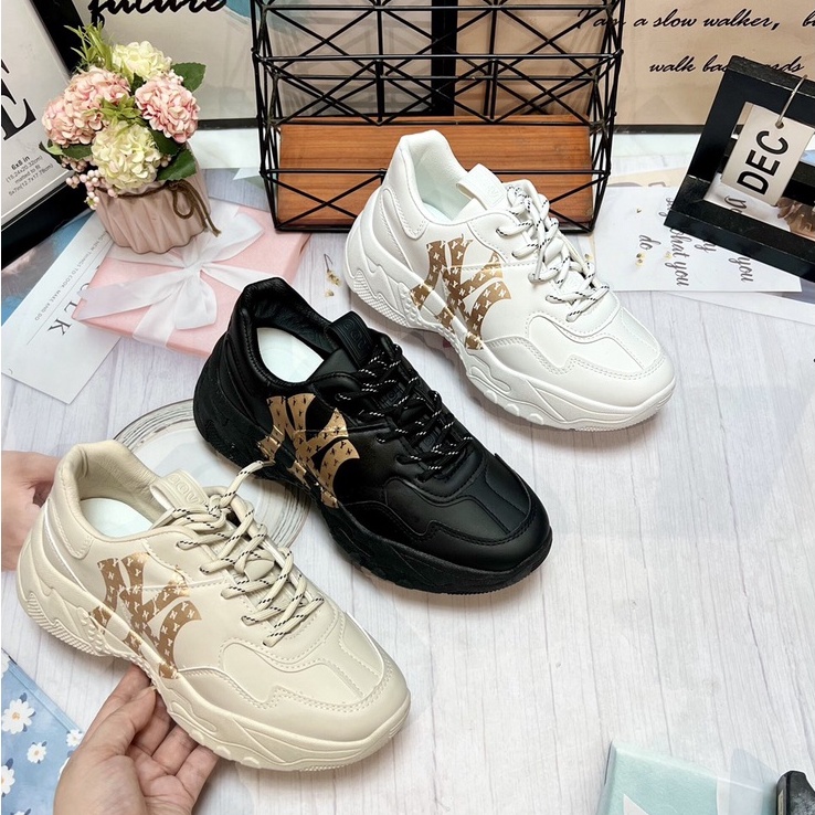 Giày Thể Thao Nữ 🎀 Hàng Sẵn 🎀 Giày Đế Độn 4 Phân  NY  MN-C15