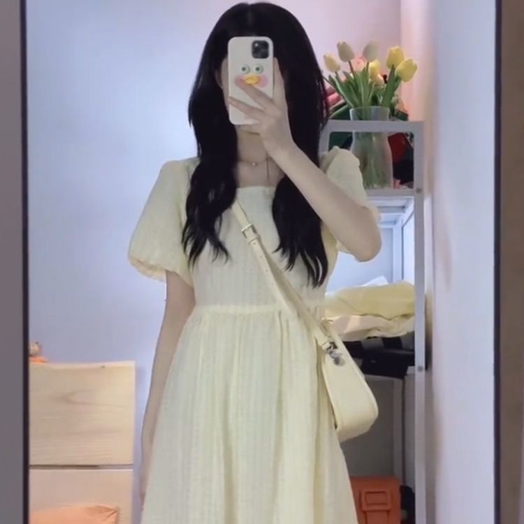Đầm Midi Công Chúa Mùa Hè Eo Nhẹ Dịu Dàng Ngọt Ngào Cho Nữ