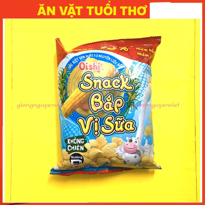 Bim Bim Snack Oishi bắp vị sữa 40g/gói