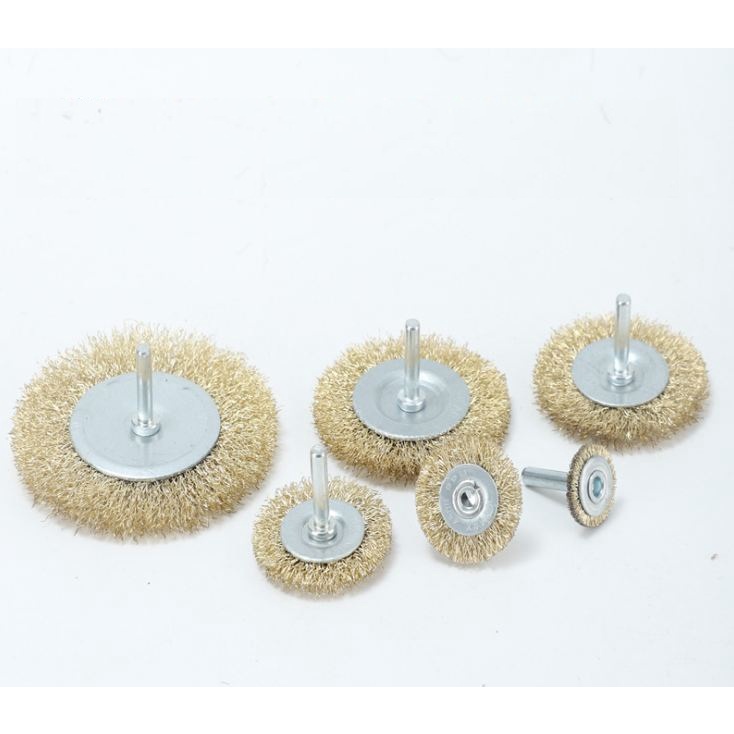 Chổi đánh rỉ lắp máy khoan nhiều kích thước chuôi 6mm