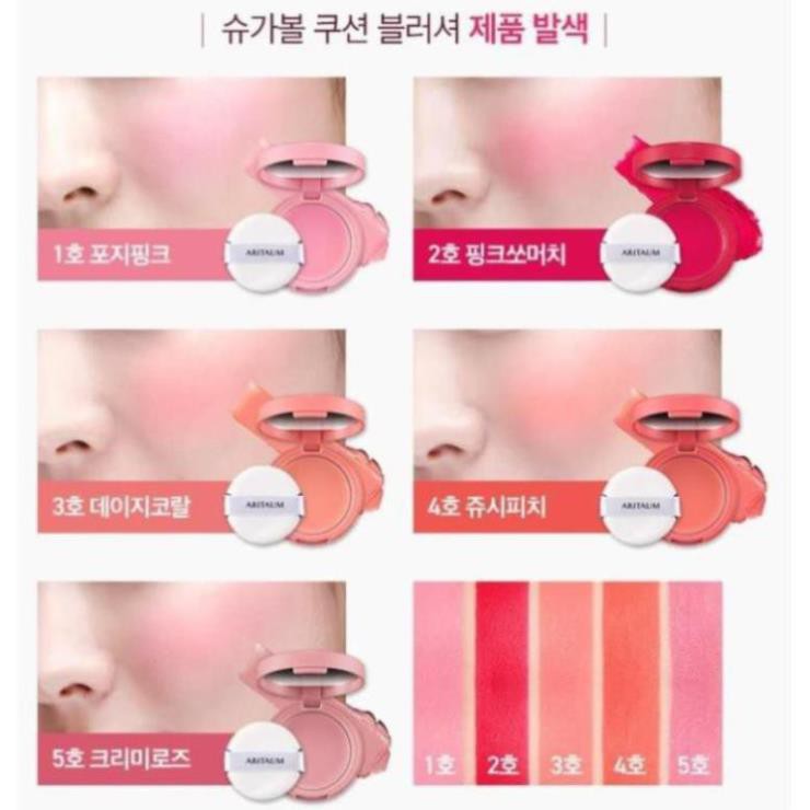 Má Hồng Dạng Kem Aritaum Sugarball Cushion Cheek Color