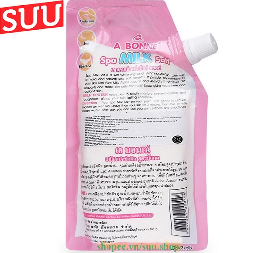 Muối Bò Tẩy Tế Bào Sữa Bò A Bonne 350g Thái Lan suu.shop cam kết 100% chính hãng | BigBuy360 - bigbuy360.vn