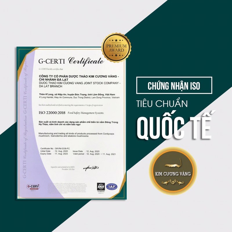 Yến Đông Trùng Hạ Thảo - Kim Cương Vàng chính hãng nghệ sĩ Tiến Luật | BigBuy360 - bigbuy360.vn