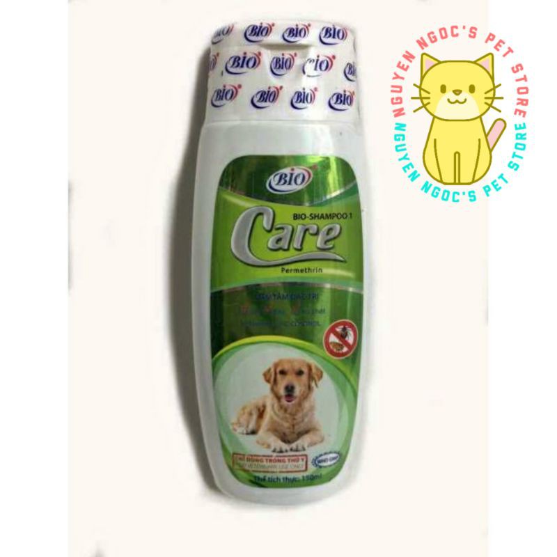 Sữa tắm đặc trị ve rận, bọ chét cho CHÓ BIO CARE SHAMPOO chai 150ml