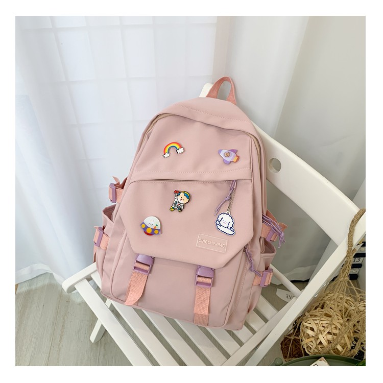 Balo Đi Học Đi Chơi Nam Nữ UNIBAG cặp sách hàn quốc Nhiều Ngăn Tiện Dụng cute dễ thương hót nhất hiện nay