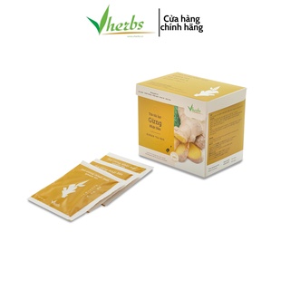 TRÀ GỪNG VHERBS (TÚI LỌC) : GIẢI CẢM LẠNH,  ĐẦY BỤNG KHÓ TIÊU , TRỊ ĐAU NHỨC XƯƠNG KHỚP