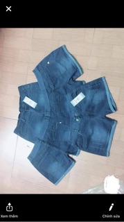 Combo 2 quần short jean