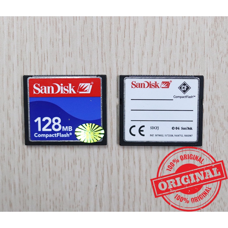 Thẻ nhớ CF công nghiệp 128Mb Sandisk Flash Memory Card cho CNC PLC dung lượng thấp