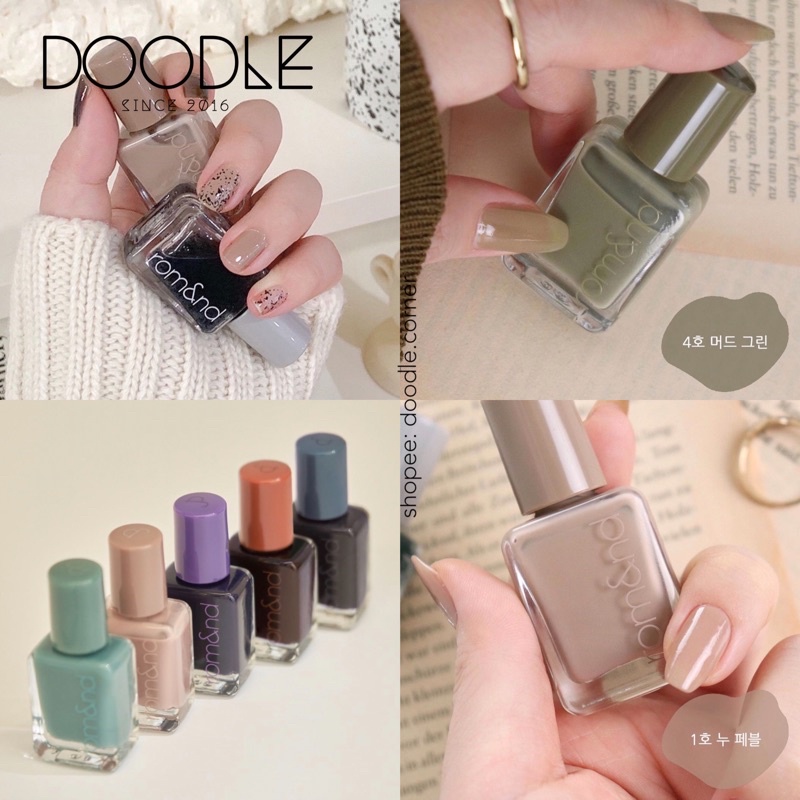 [00-11] Sơn móng tay xinh xắn Romand Mood Pebble Nail 7g