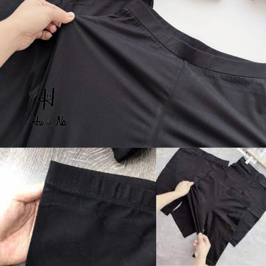 Quần legging nữ HuNa LEGGING lửng vải thun cao cấp co giãn bốn chiều tôn dáng QUẦN NGỐ NỮ mặc nhà đi chạy bộ tập gymyoga