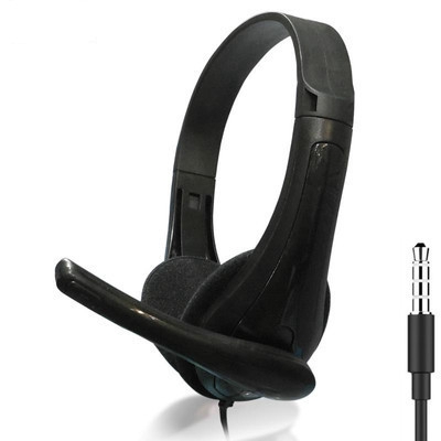 Single Plug Game Headset Headset Laptop Desktop Computer Single Hole with Wheat Mobile Phone Headset YUE