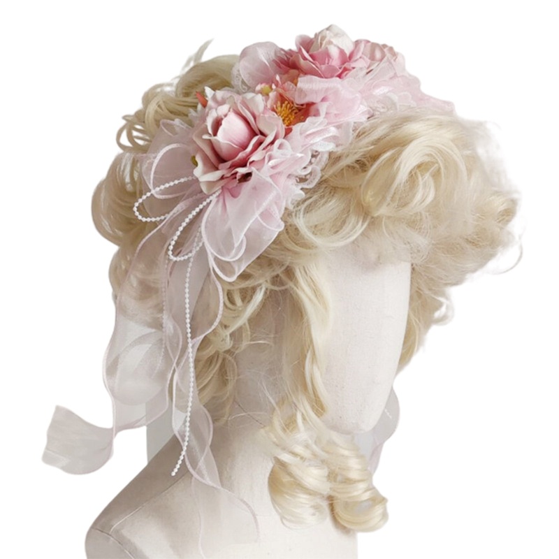 Băng Đô Ren Hoa Phong Cách Lolita Xinh Xắn Cho Nữ