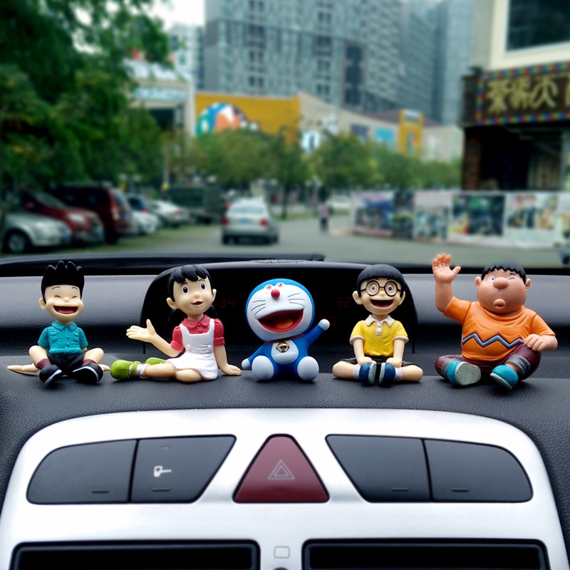 【💕Set 6 Mô Hình Doraemon Trang Trí Xe Hơi