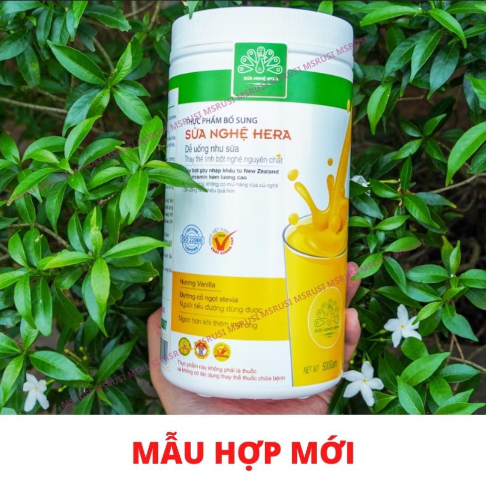 Sữa nghệ Hera HERA MILK Hỗ trợ điều trị đau dạ dày - đau bao tử - Làm đẹp da [Combo 2 hộp 500g] | BigBuy360 - bigbuy360.vn