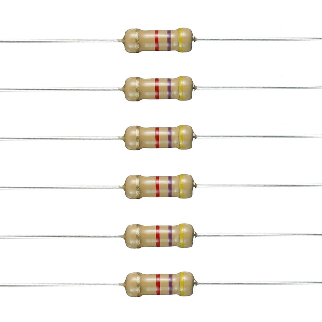 Trở kháng 47R 47K Lỗi chính xác 47R 47K (Ohm) ± 5% công suất 8w (1 / 6w) 1 / 4w 1 / 2w 1w 2w 3w và l