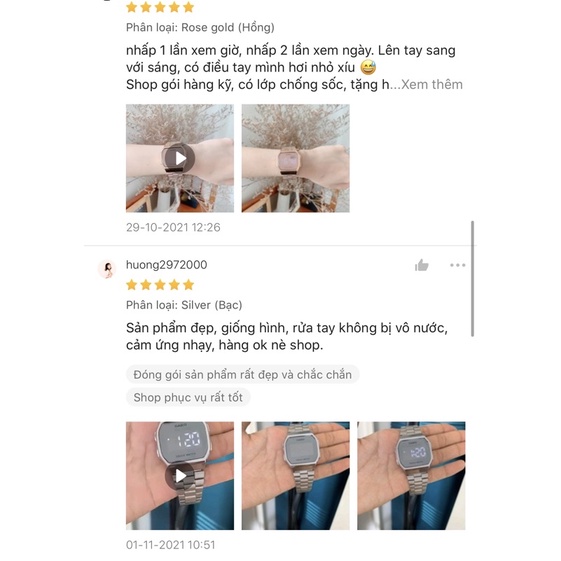 Đồng hồ cảm ứng màn hình touch watch điện tử thể thao TACKE STORE, led touch watch, thời trang, thép không gỉ, 3 màu | BigBuy360 - bigbuy360.vn