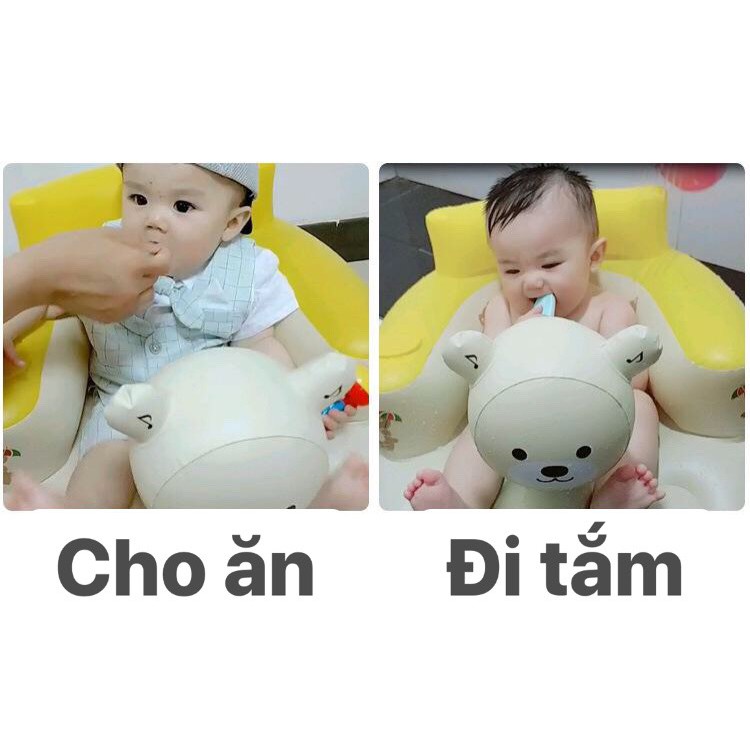 Ghế Hơi Tập Ngồi Đa Chức Năng,Ghế Ăn Dặm Có Phát Nhạc (loại to hàng dày đẹp)