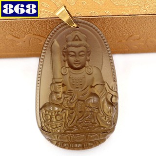 Mặt dây chuyền Phật Văn Thù Sư Lợi Bồ Tát 5 cm nâu