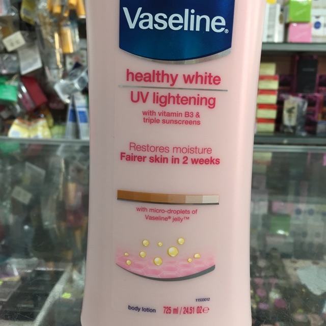 Lotion dưỡng thể trắng da Vaseline Healthy White UV Lightening 725mL | BigBuy360 - bigbuy360.vn