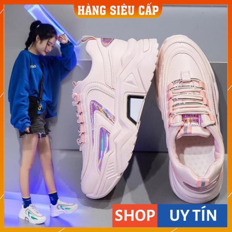 [ Hàng Loại 1 ] - Giày thể thao nữ Phản quang, Clunky Sneaker, 💥Phong cách Hàn Quốc 2020 mẫu mới😍 3 màu có sẵn (D203)