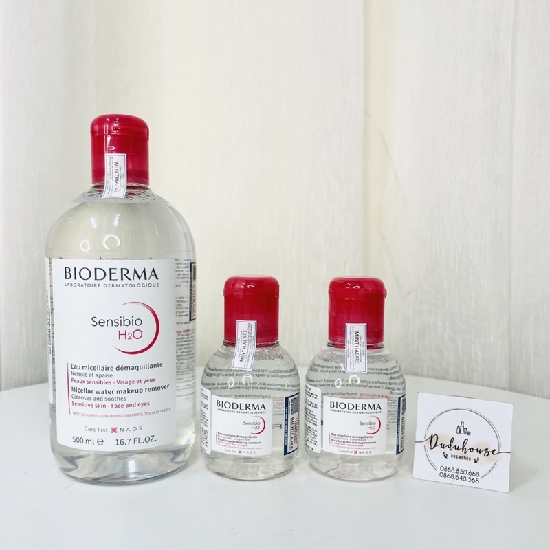 Nước Tẩy Trang Micellar Bio.der.ma Sensibio H2O 100ml/500ml - Duduhouse