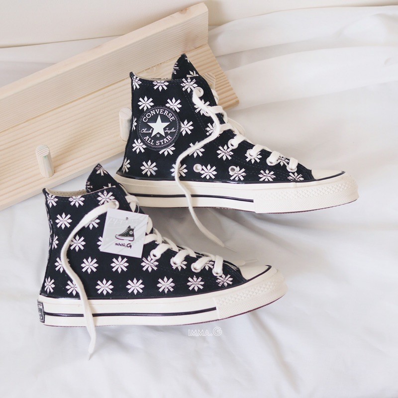 CHÍNH HÃNG IMMA.G | GIÀY CONVERSE 1970S HOLIDAY SWEATER đen cao cổ