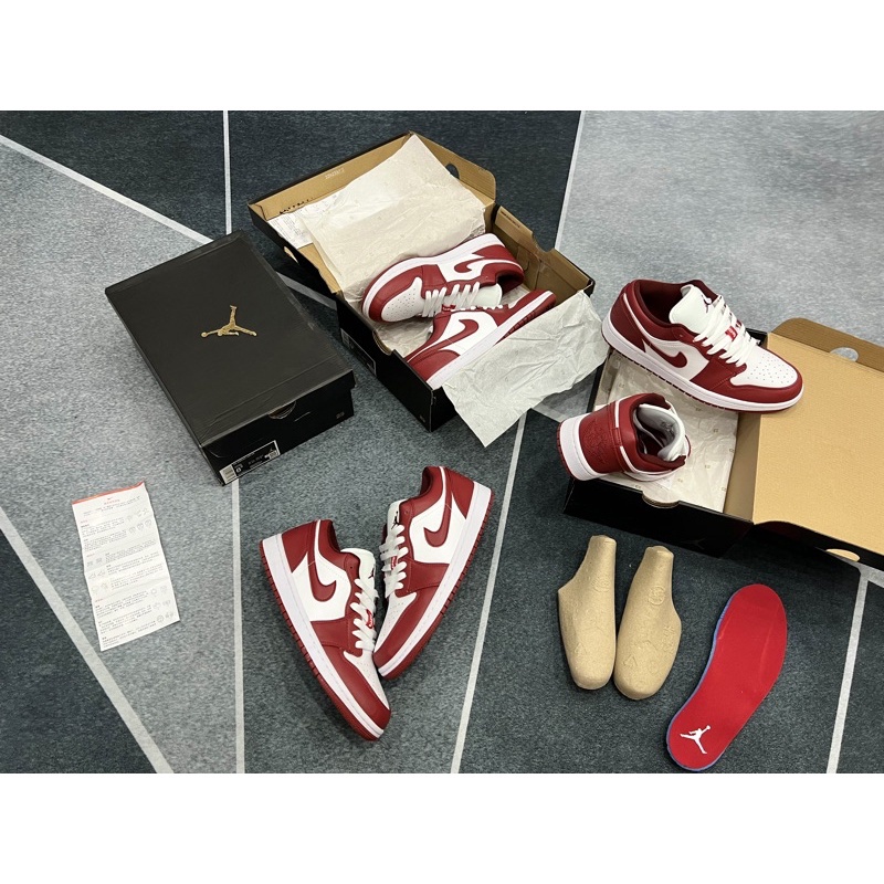 Giày Jordan low gym red cổ thâp 1-1 cao cấp nam nữ siêu hót 2023 full box bill