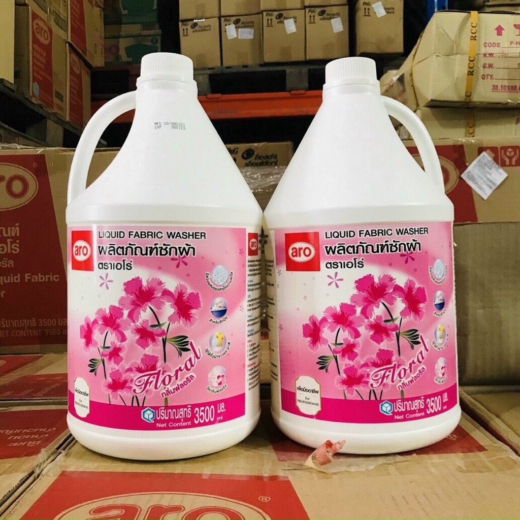 [Mẫu Mới] Nước giặt xả aro thái lan can 3500ml nội địa Thái