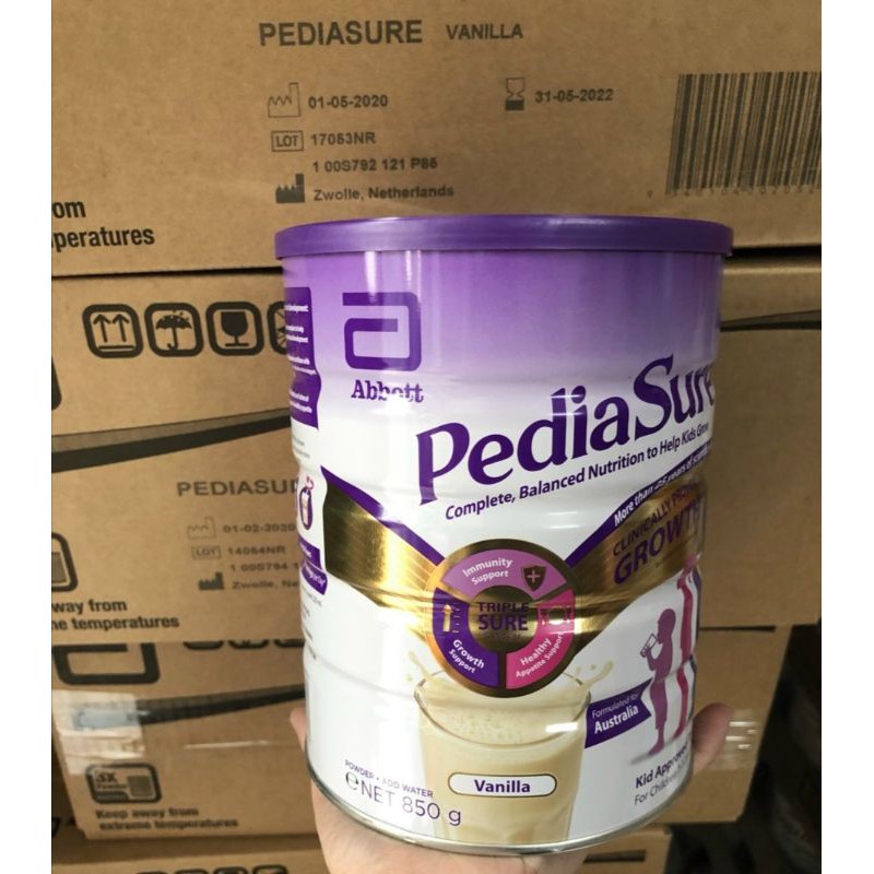Vị vani, SỮA PEDIASURE ÚC 850G DÀNH CHO TRẺ 1-10 TUỔI