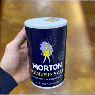 Muối ăn Morton Iodized Salt 737g