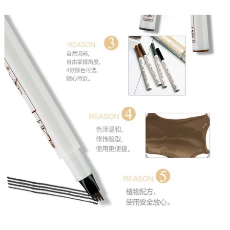 Bút Kẻ Lông Mày Gẩy Sợi Fine Skech Miking 4D Pretty