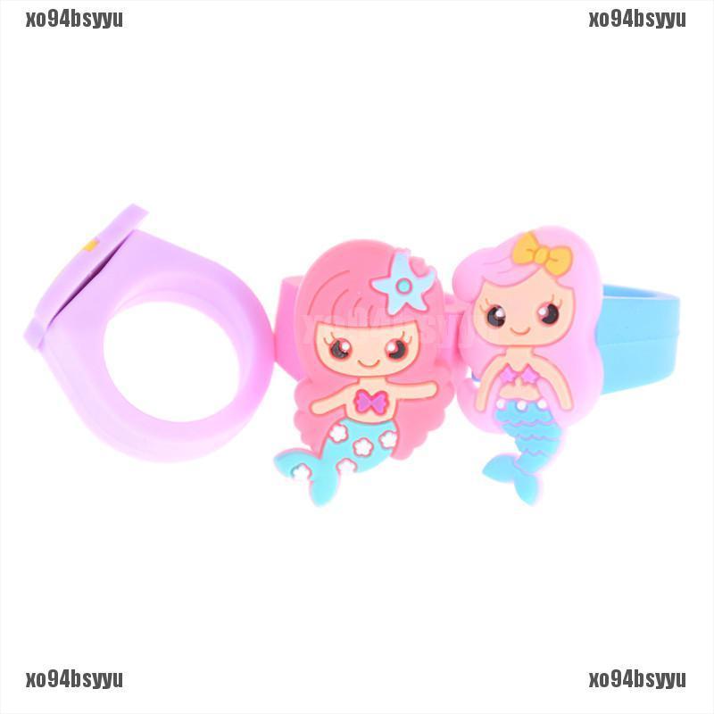 Set 5 Nhẫn Cao Su PVC Hoạt Hình Nàng Tiên Cá xo94bsyyu