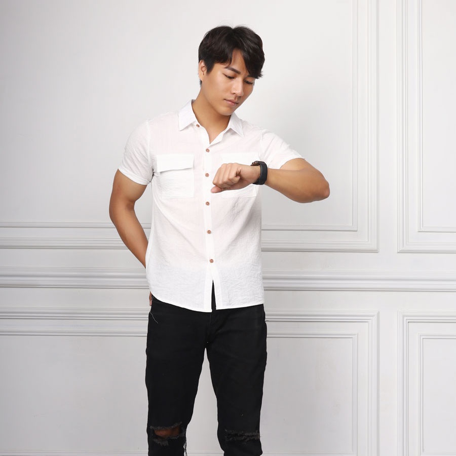Áo sơ mi nam - Áo sơ mi chất Đũi - TEAH Store - AD6 | BigBuy360 - bigbuy360.vn