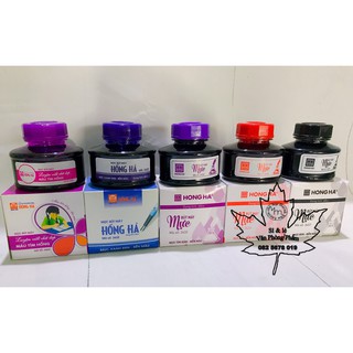 🌻 Mực bút máy Hồng Hà lọ 60ml nhanh khô
