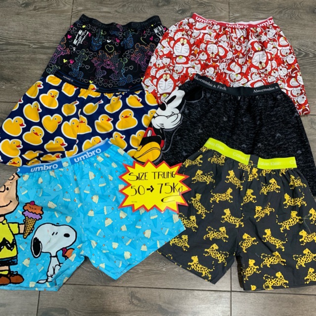 SET 6 QUẦN ĐÙI ( NAM/NỮ/TRẺEM) (35-90kg)