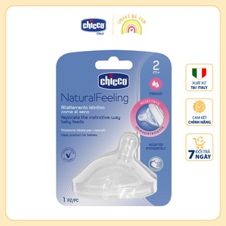 Núm ty thay bình sữa Chicco Natural Feeling 0+,2m+,4m+,6m+