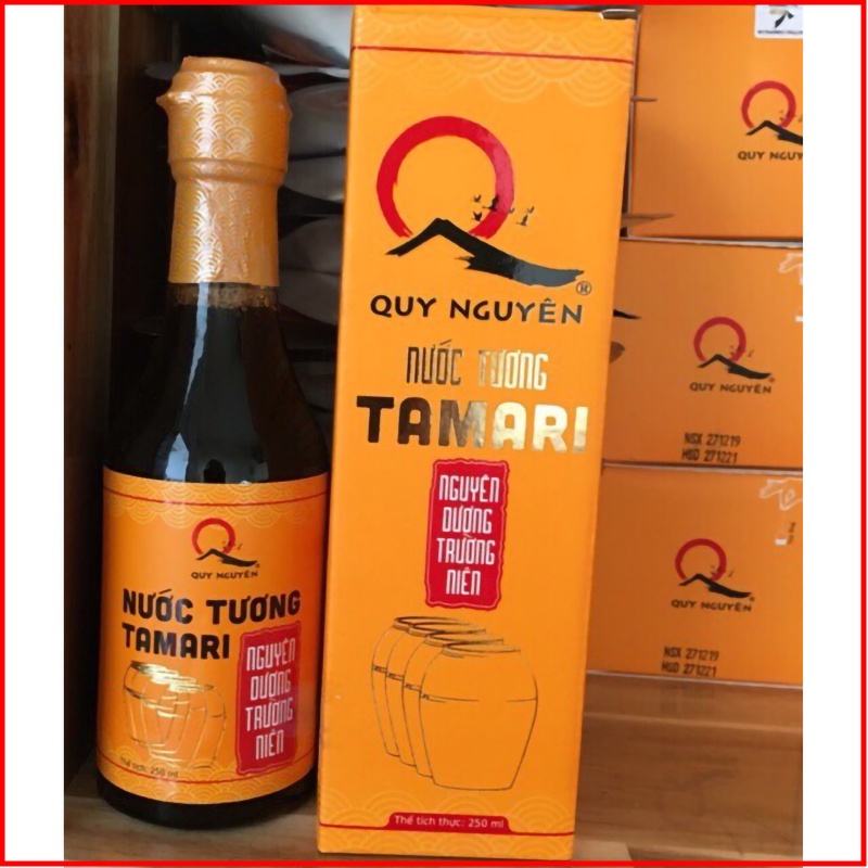 Nước tương Tamari Quy Nguyên Thầy Tuệ Hải Chùa Long Hương chai 250ml - NMOL