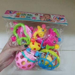 Set lục lạc 7- 10 chi tiết gặm nướu mềm cho bé