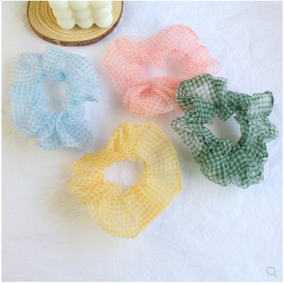 [Mã 151FASHIONSALE1 giảm 10K đơn 50K]Dây Buộc Tóc Vải Scrunchie Đơn Giản Thanh Lịch