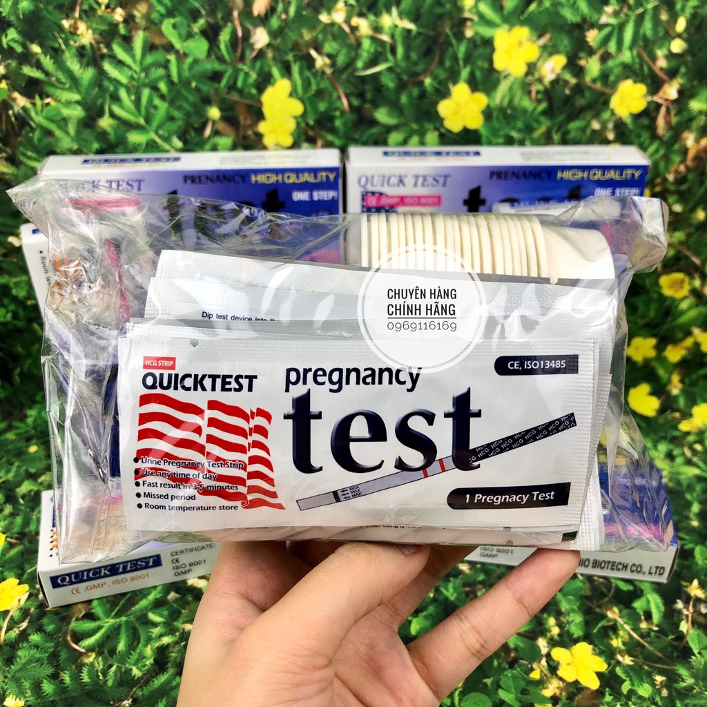 20 Que thử thai Quick Test Gọn phát hiện thai sớm - Đơn giản chính xác