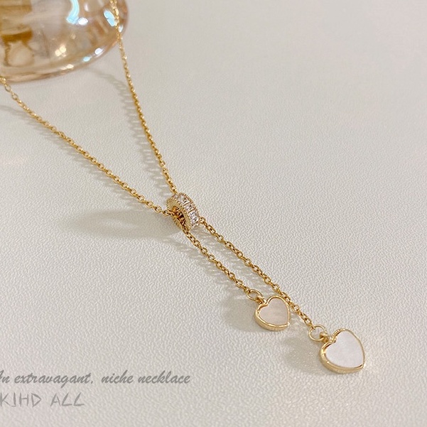 Vòng cổ Thép Titan Phối Tua Rua Phong Cách retro Âu Mỹ