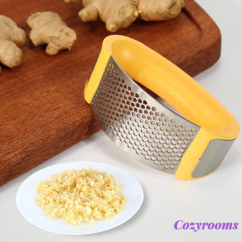 Cozy 1pc Multifunctional Stainless Steel Garlic Press Grinding Grater Crush Tool