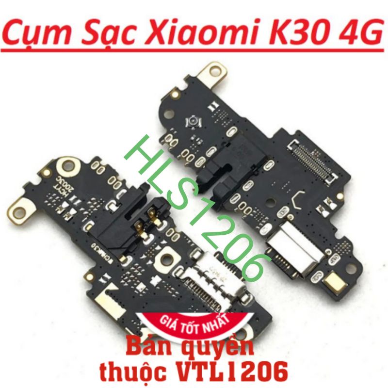 Cụm chân Sạc Xiaomi Redmi K30 / K30 4G (dù là thợ cũng nên mua cáp+bo sạc)