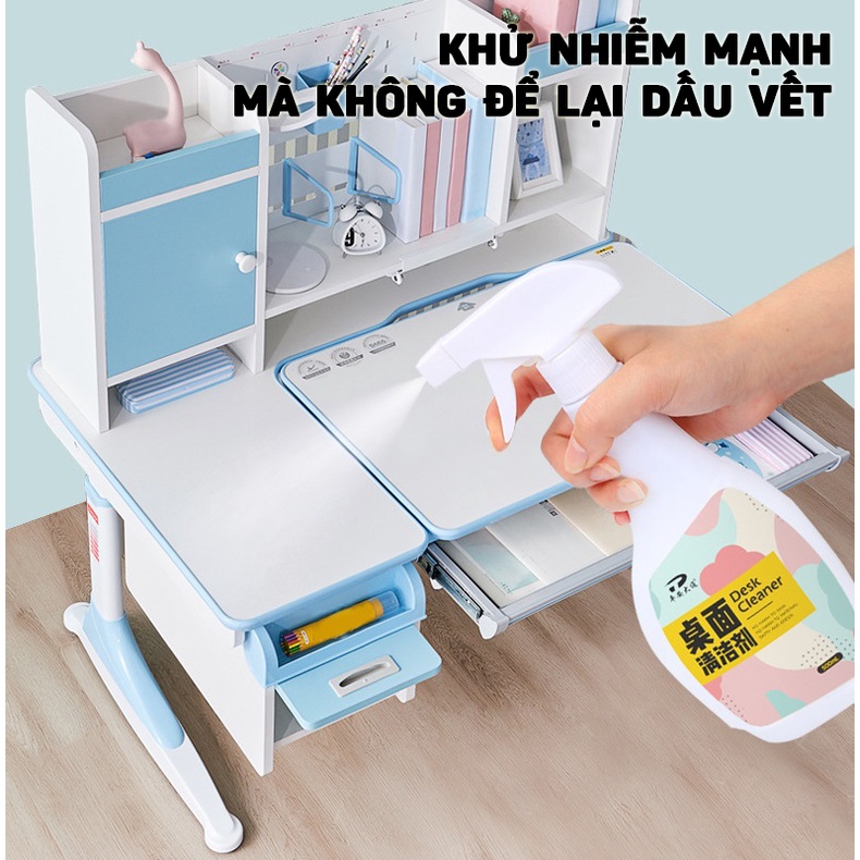 Dung Dịch Vệ Sinh Tẩy Sạch Vết Bẩn Bề Mặt Gỗ Trên Bàn Làm Việc, Bàn Học 500ML MARRYSTORE
