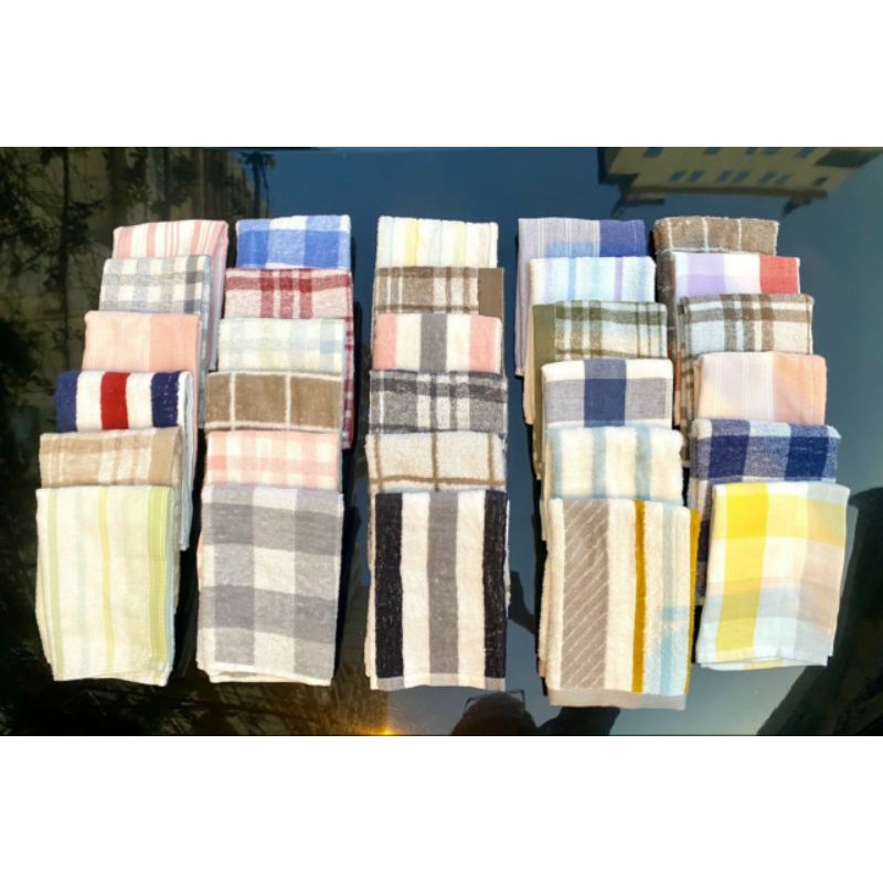 combo 10 khăn mặt xuất Nhật 34x34cm(+-2)