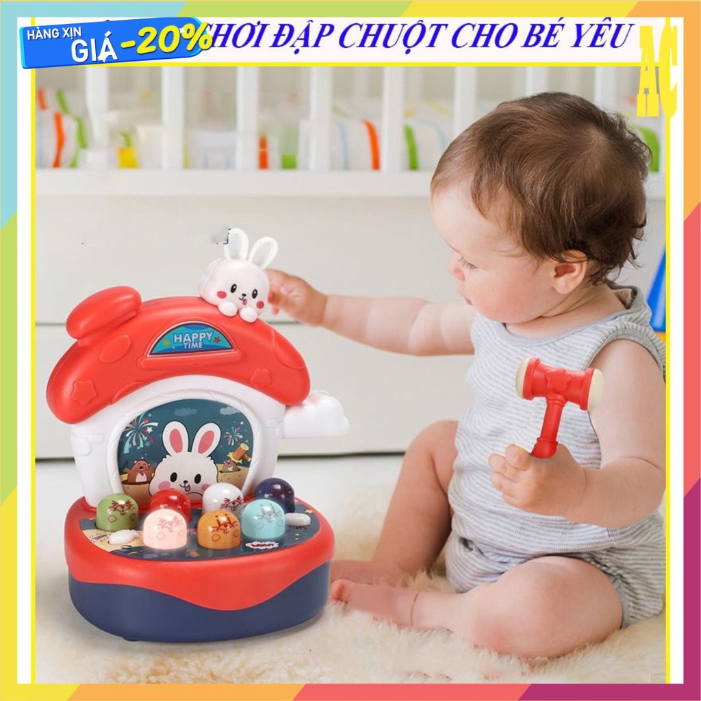 Đập Chuột Mini Cho Bé, Đồ Chơi đập chuột Có Đèn Có Nhạc Cho Bé