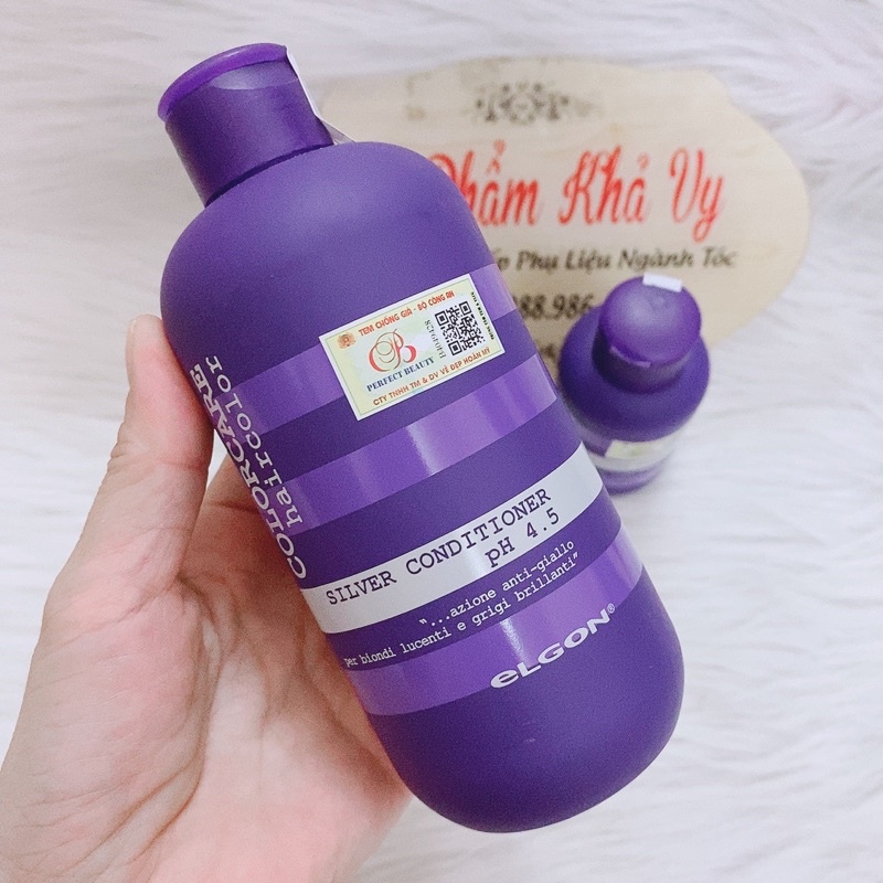 Dầu Gội Tím Khử Vàng ELGON SILVER SHAMPOO 100ml